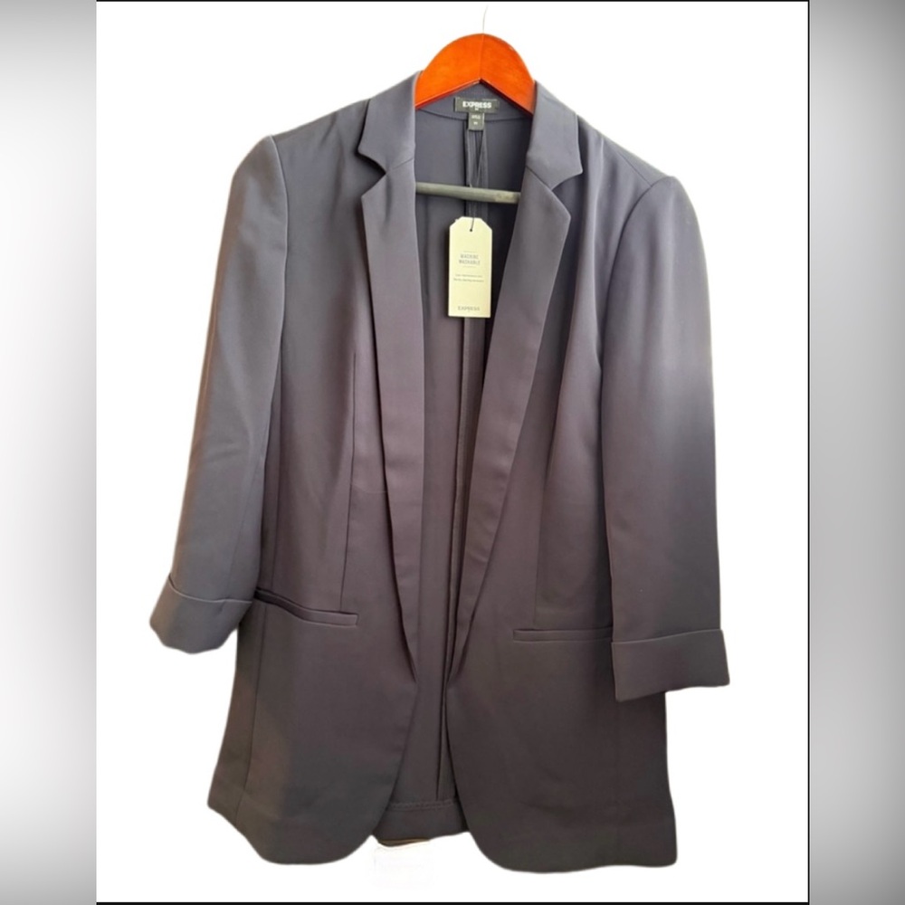 Express Women’s Deep Navy Longline Blazer – XS – NWT